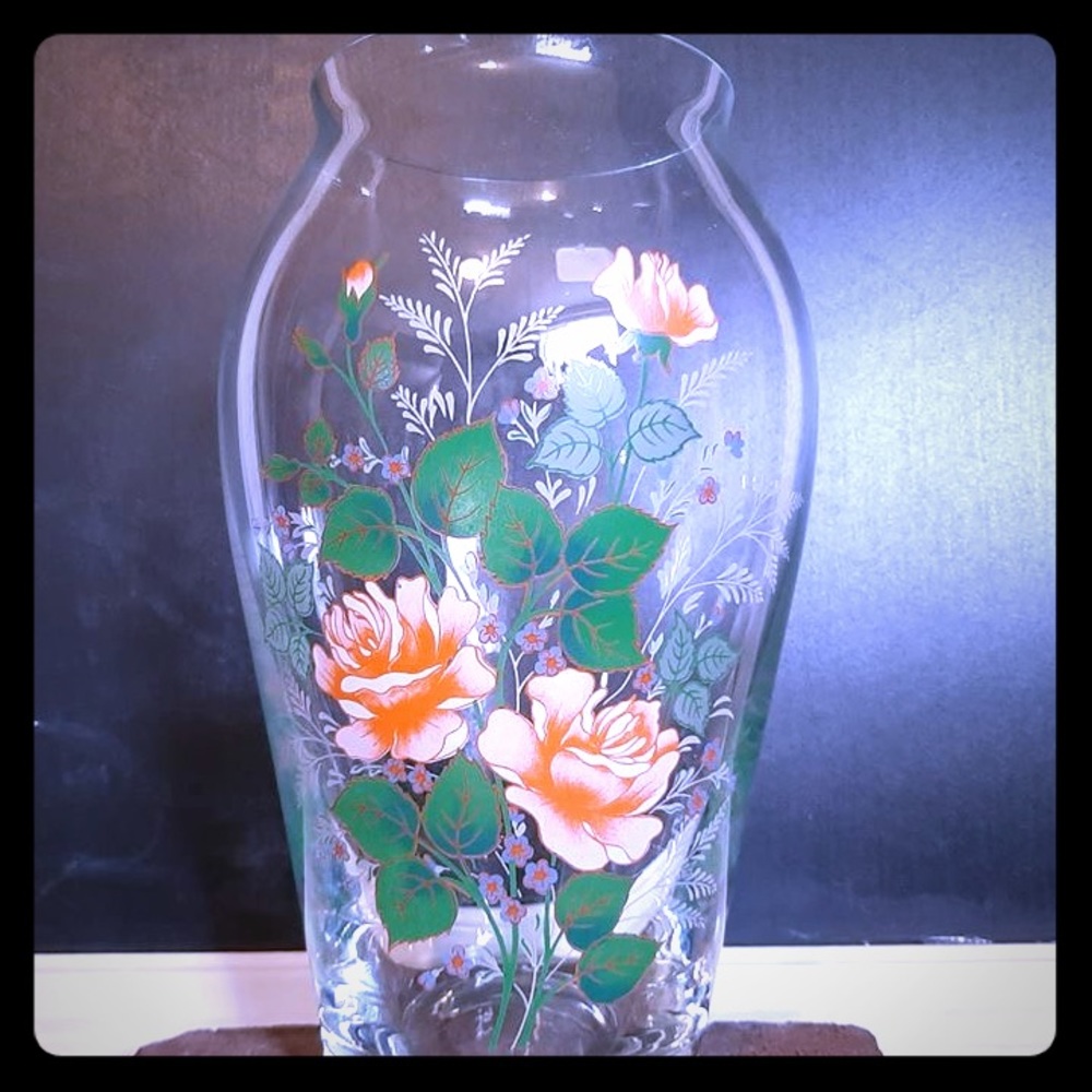 Vintage Bohemian Czech Glass Vase